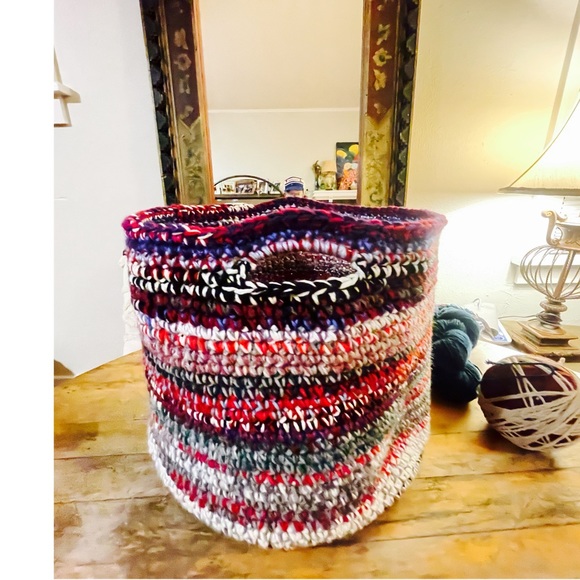 Hand Crafted Decorative Baskets: for storage or use for the farmers market.